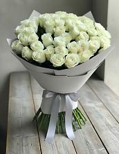 Букет 35 Белых роз в Мамонтово Алтайский край