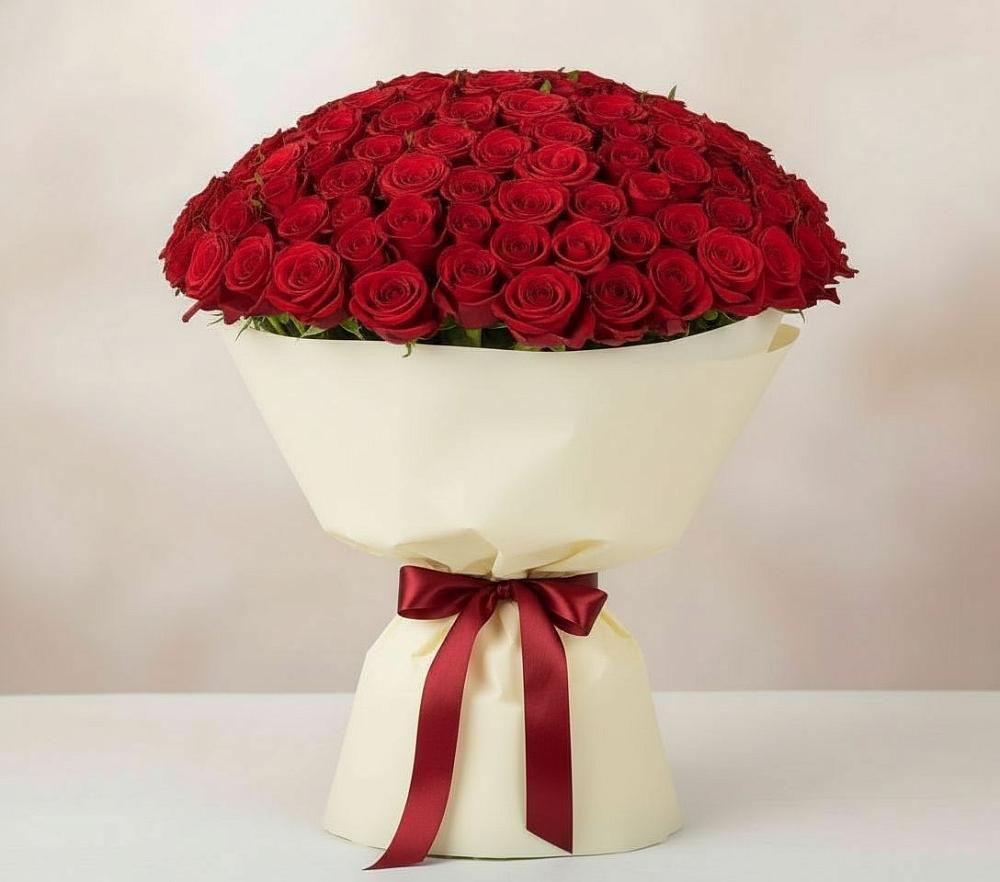 Букет 101 Красная роза Милано в Мамонтово Алтайский край
