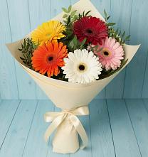 Букет цветов из:  Герберы в Мамонтово Алтайский край