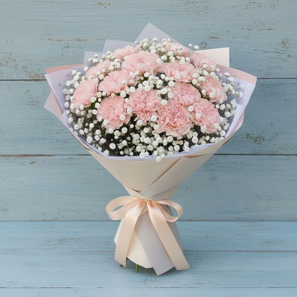 Букет цветов из: Гвоздики в Мамонтово Алтайский край