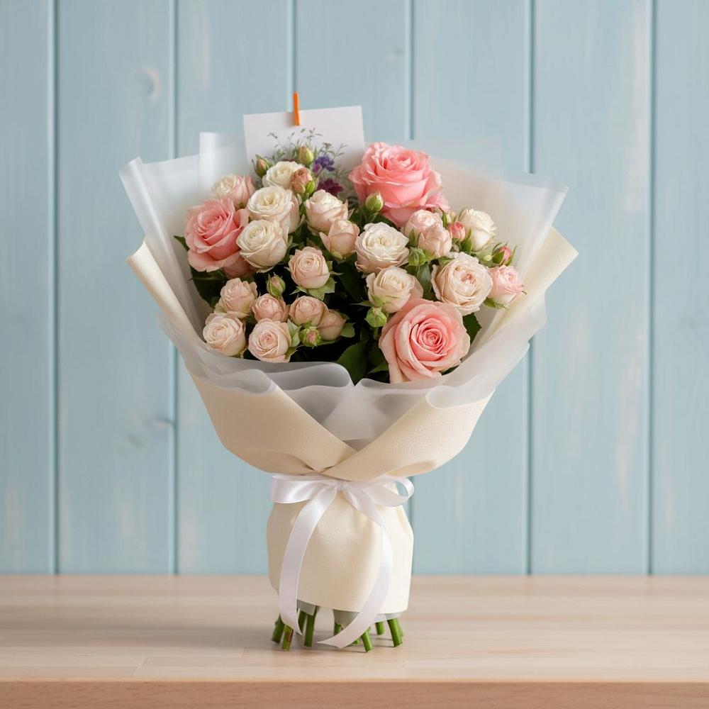 Букет цветов из: Розы в Мамонтово Алтайский край