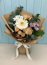 Букет цветов из:  Герберы и Хризантемы в Мамонтово Алтайский край