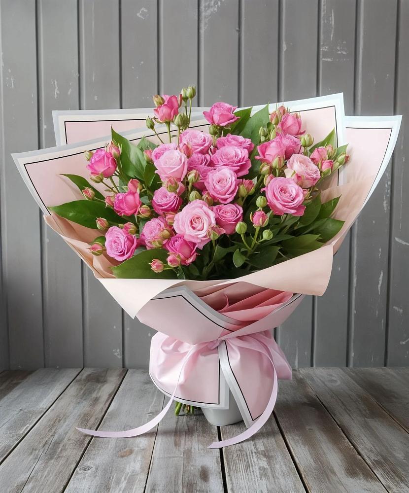 Букет Розовый кустик в Мамонтово Алтайский край