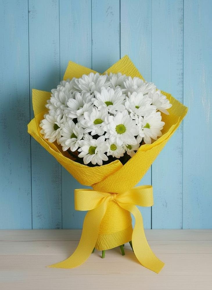 Букет цветов из: Хризантемы в Мамонтово Алтайский край