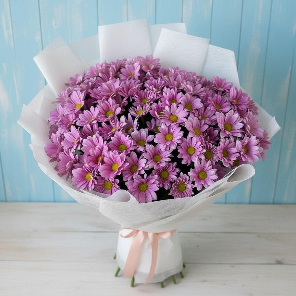 Букет цветов из: Хризантемы в Мамонтово Алтайский край