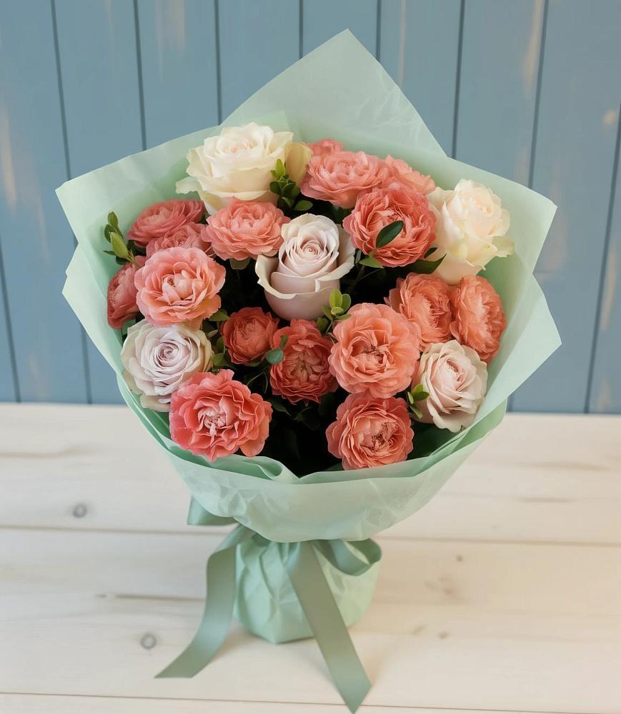 Букет цветов из: Розы в Мамонтово Алтайский край