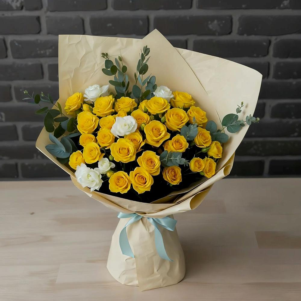 Букет цветов из: Розы в Мамонтово Алтайский край