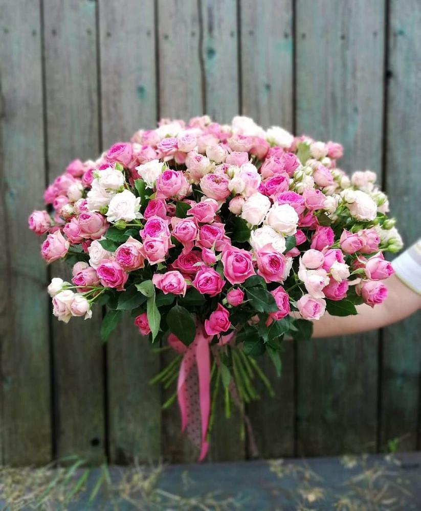 Букет Розовые кустовые розы Натали и Лав Лидия в Мамонтово Алтайский край