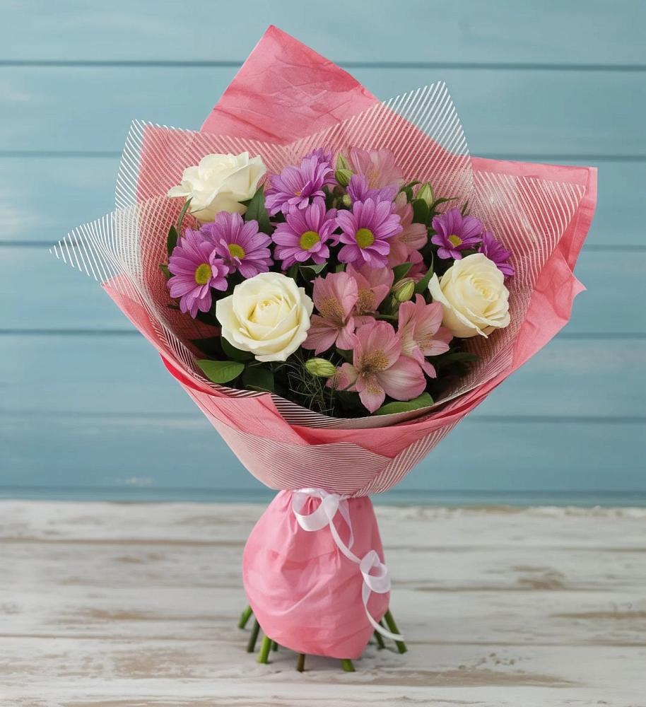 Букет цветов из: Герберы в Мамонтово Алтайский край