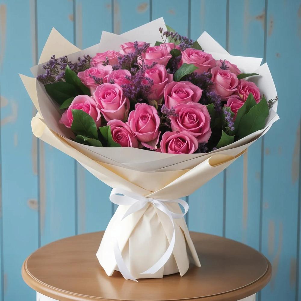 Букет цветов из: Розы в Мамонтово Алтайский край